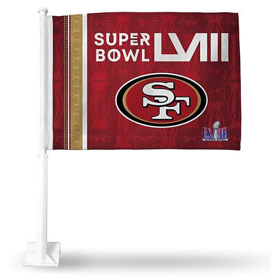 49ERS 2024 Super Bowl LVIII Bound Car Flag