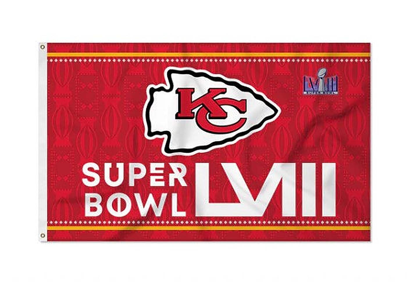 Chiefs 2024 Super Bowl LVIII Bound Banner Flag displaying team spirit and support