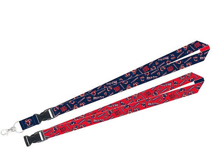 Jumbo Shrimp Wincraft lanyard with team colors, detachable buckle, and swivel clip for keys and badges