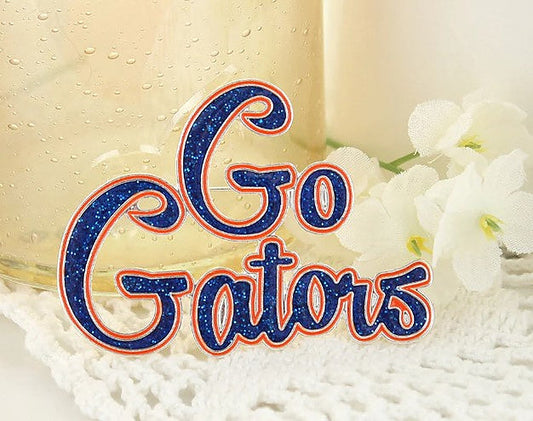 University of Florida Gators Seasons Jewelry Go Gators Slogan Pin