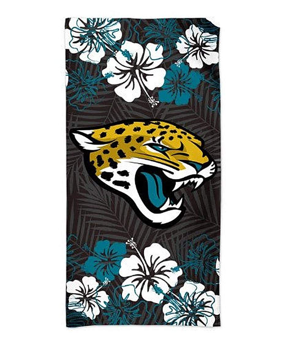 NFL Jacksonville Jaguars Spectra beach towel 30x60 inches with vibrant sublimated graphics