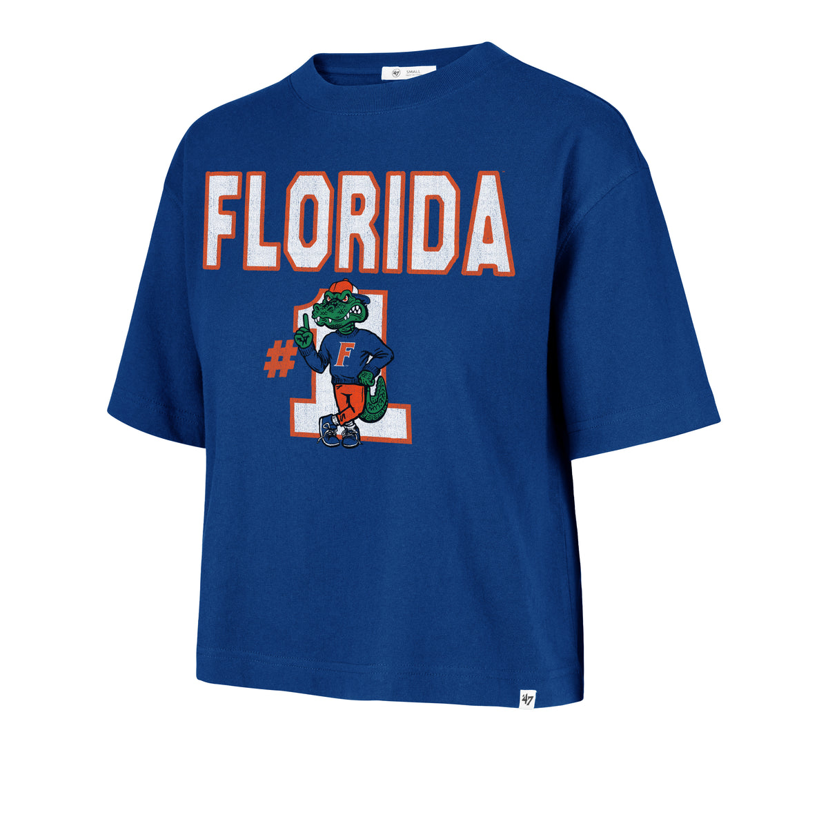 NCAA Florida Gators '47 Brand First Rank Foundation Crop Royal Tee - front