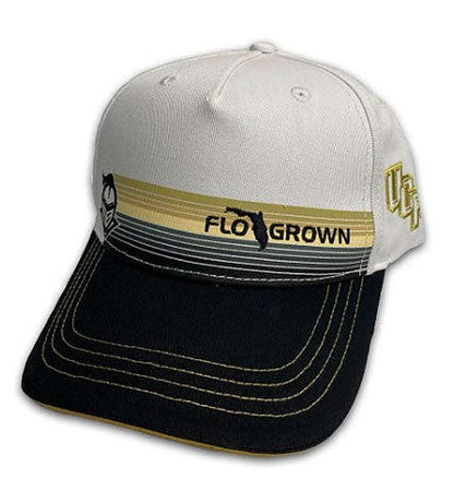 UCF Knights FloGrown Stripes Adjustable Hat with embroidered patch and curved visor