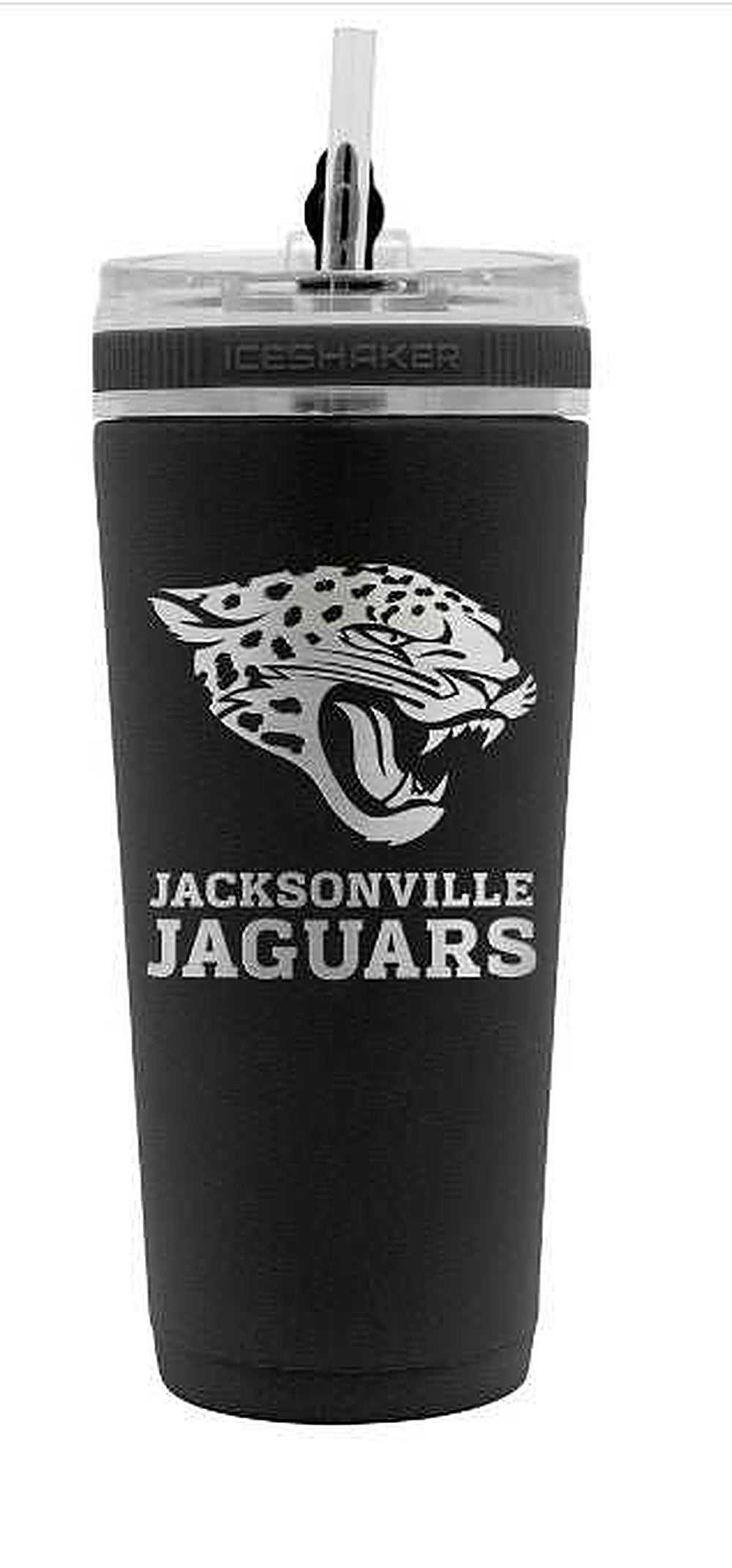 Jacksonville Jaguars 26oz stainless steel insulated ice shaker bottle