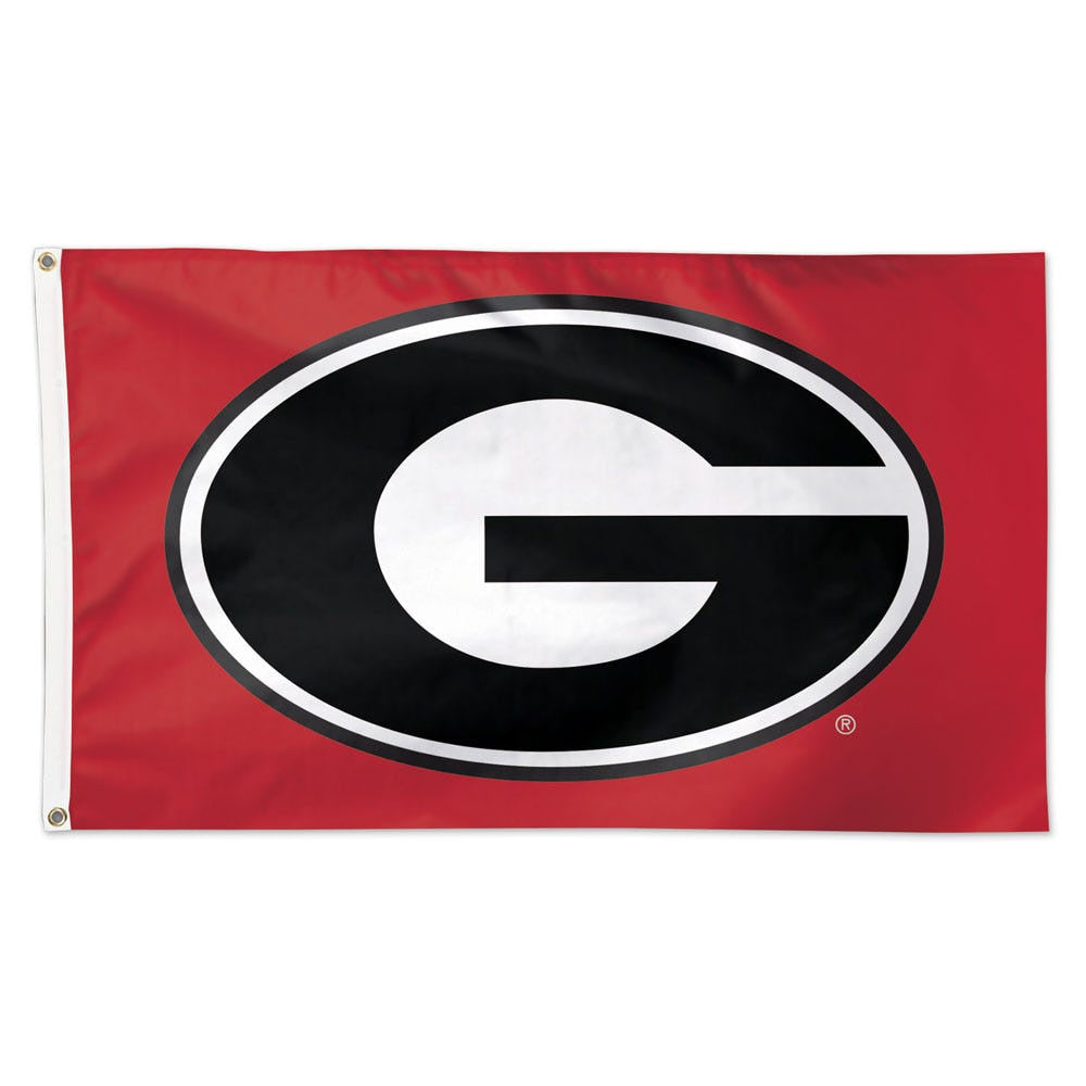 NCAA Georgia Bulldogs WinCraft Red 3x5 Deluxe Flag