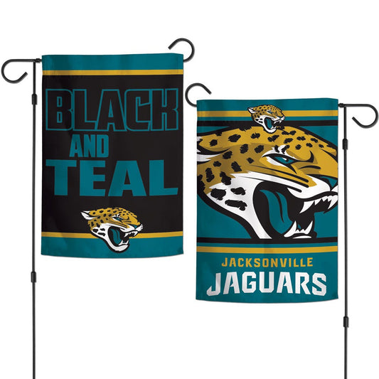 NFL Jacksonville Jaguars WinCraft Slogan Garden Flag 2 Sided 12.5 x 18