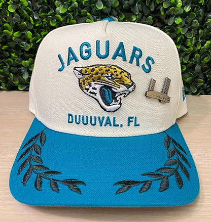 NFL Jacksonville Jaguars Draft '25 New Era 5950 A-Frame Hat Ivory White