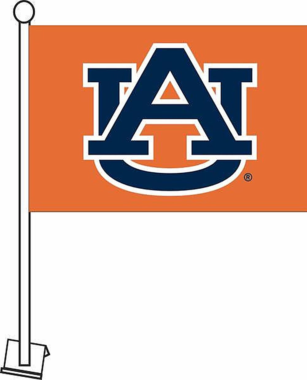 NCAA Auburn Tigers Orange Car Flag