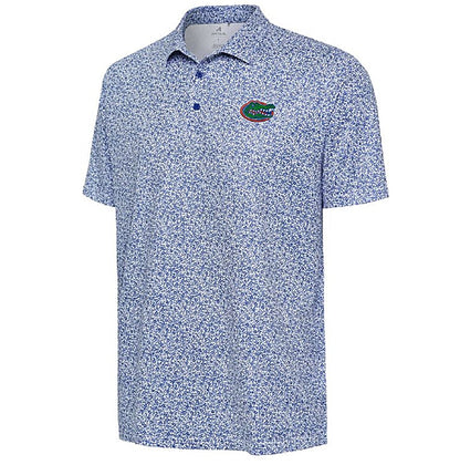 University of Florida Gators Antigua Field Ditsy Polo Blue