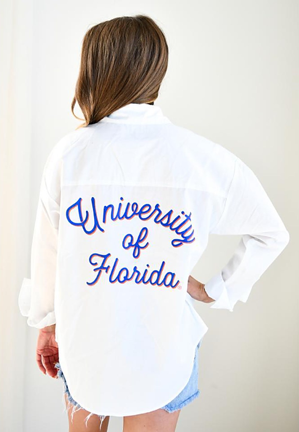 University of Florida Gators Gameday Social Ladies Ripley Roped Button Up