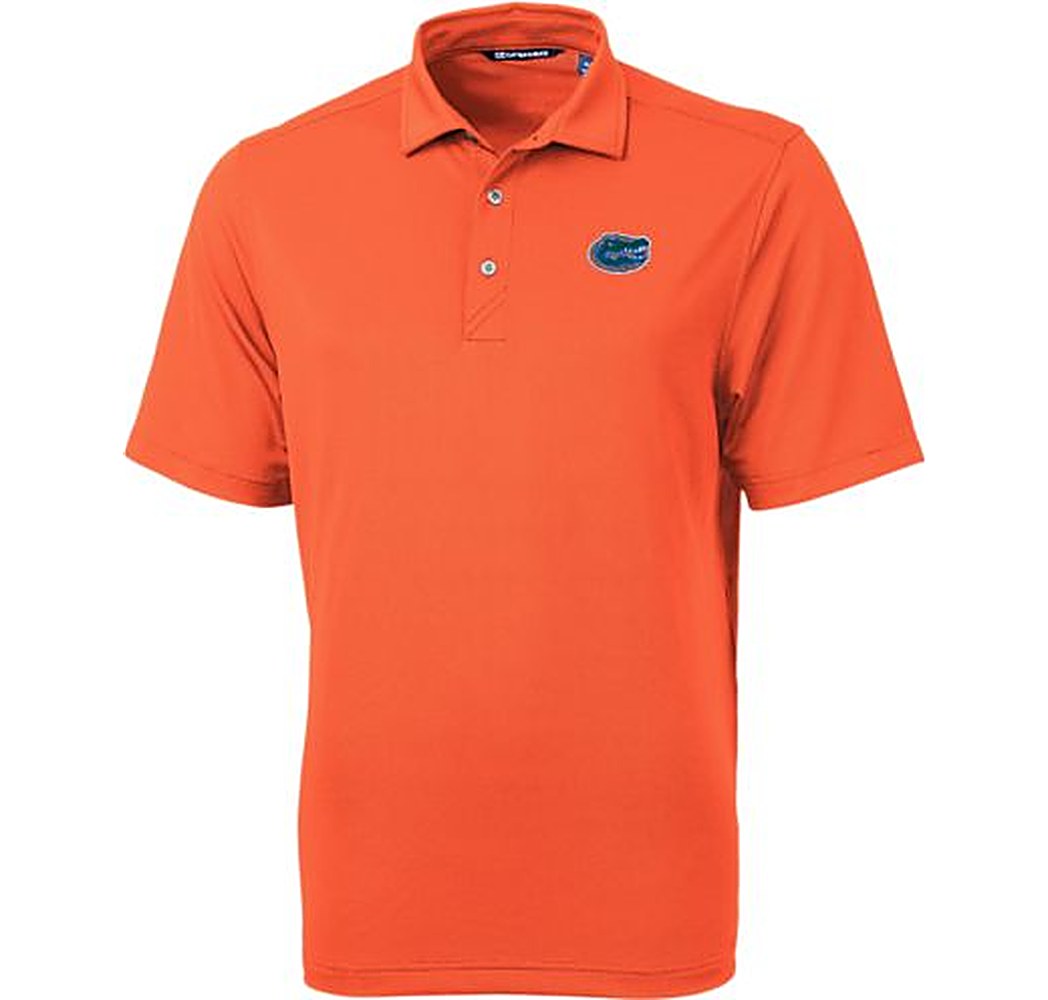 University of Florida Gators Albert Logo Pique Cutter & Buck Polo Orange
