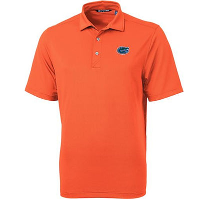 University of Florida Gators Albert Logo Pique Cutter & Buck Polo Orange