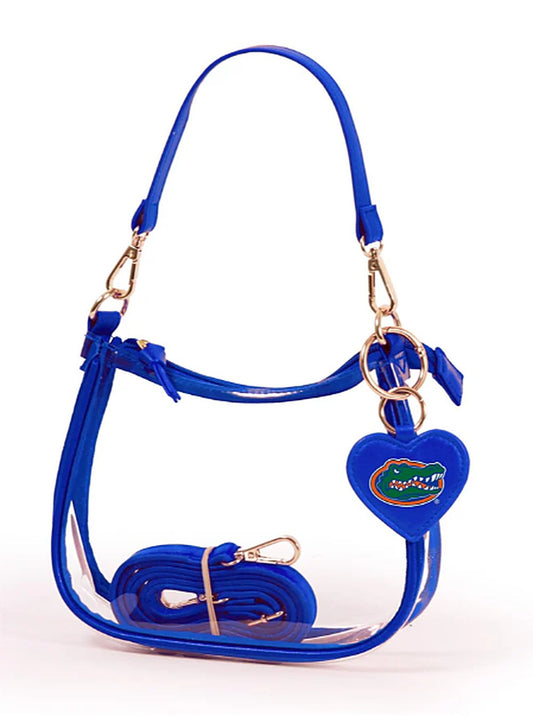 University of Florida Gators Desden Clear Clara Purse with Heart Charm