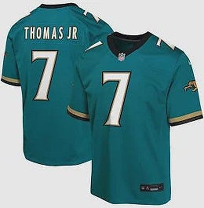 Jacksonville Jaguars Youth Nike Brian Thomas Jr. Teal Alternate 2 Prowler Throwback Game Jersey
