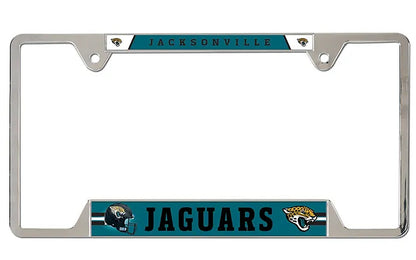 Jacksonville Jaguars WinCraft Helmet/Jag Head Metal License Plate Frame