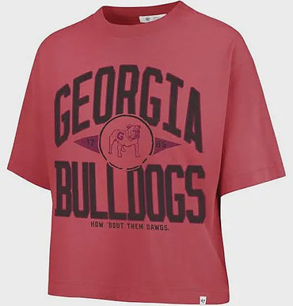 '47 Brand Women's Georgia Bulldogs Cayenne Ravine Crop