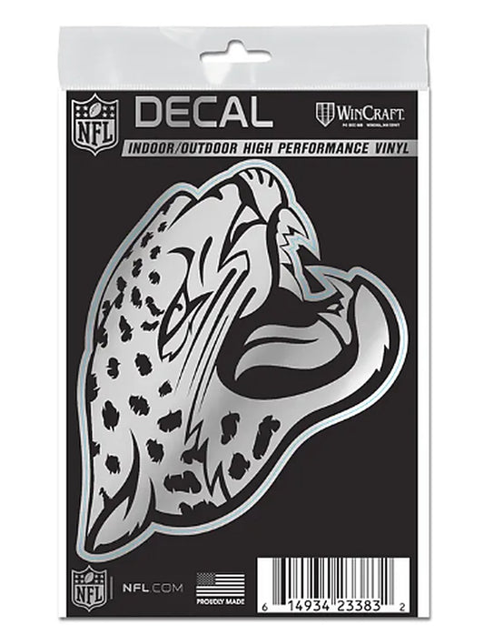 Jacksonville Jaguars Wincraft Metallic Decal 3"X5"