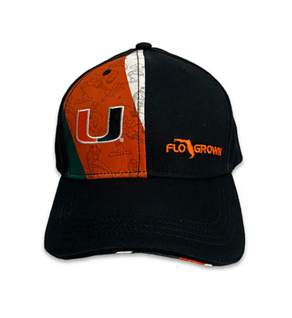 Miami Hurricanes Label Panel Hat