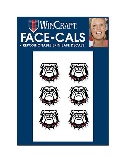 University of Georgia Bulldogs WinCraft  Bulldog Face Tattoo