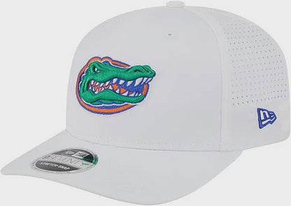 Florida Gators New Era Adult White Performance 9Seventy Adjustable Stretch-Snap Hat Men's