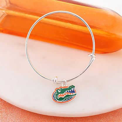 University of Florida Gators Seasons Jewelry Wire Bracelet - Gator Head