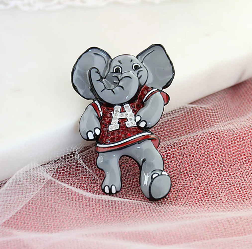 University of Alabama Crimson Tide Seasons Jewelry "Big AL" Crystal Pin