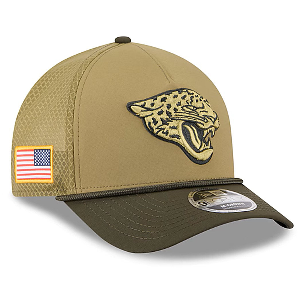Jacksonville Jaguars Salute to Service 2025 New Era 39 Thirty Olive Green