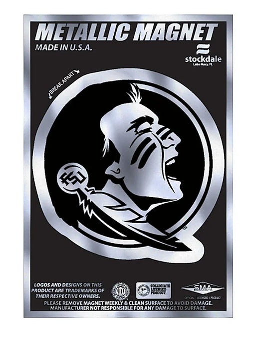 Florida State Seminoles Wincraft Metallic Magnet 3" X 5"