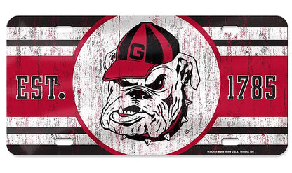 Georgia Bulldogs Wincraft Established 1785 Acrylic License Plate
