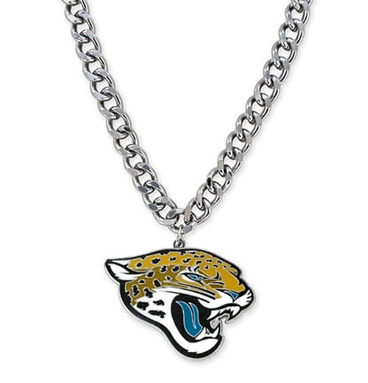 Jacksonville Jaguars Aminco Heavyweight Jaguar Head Logo Necklace
