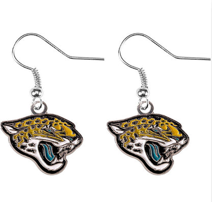 Jacksonville Jaguars Aminco Dangler Jag Head Earrings