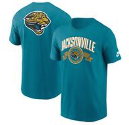 Jacksonville Jaguars Vintage Arch Throwback Teal T-shirt