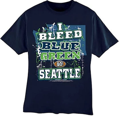 I Bleed Blue Green Go Seattle