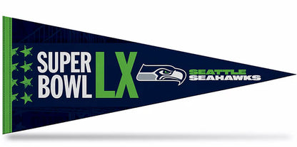 Seattle Seahawks 2026 Super Bowl LX Bound Soft Felt 12X30 Pennant