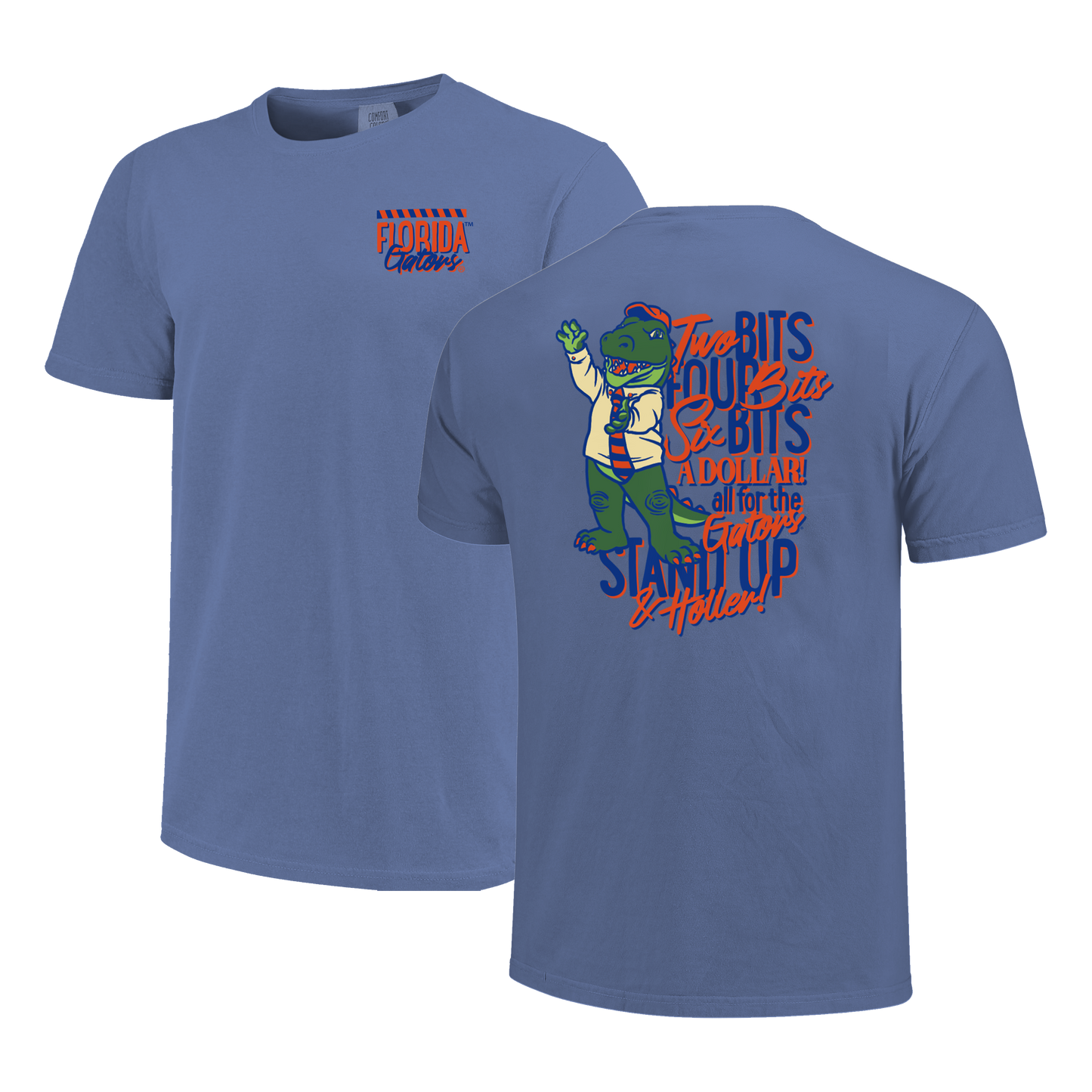 Florida Gators Image One Men's T-Shirt 251181 Two Bits Albert Chomp - officially licensed fan gear