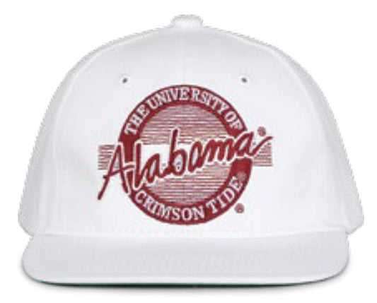 NCAA Alabama Crimson Tide The Game Retro Circle  White Snapback Hat