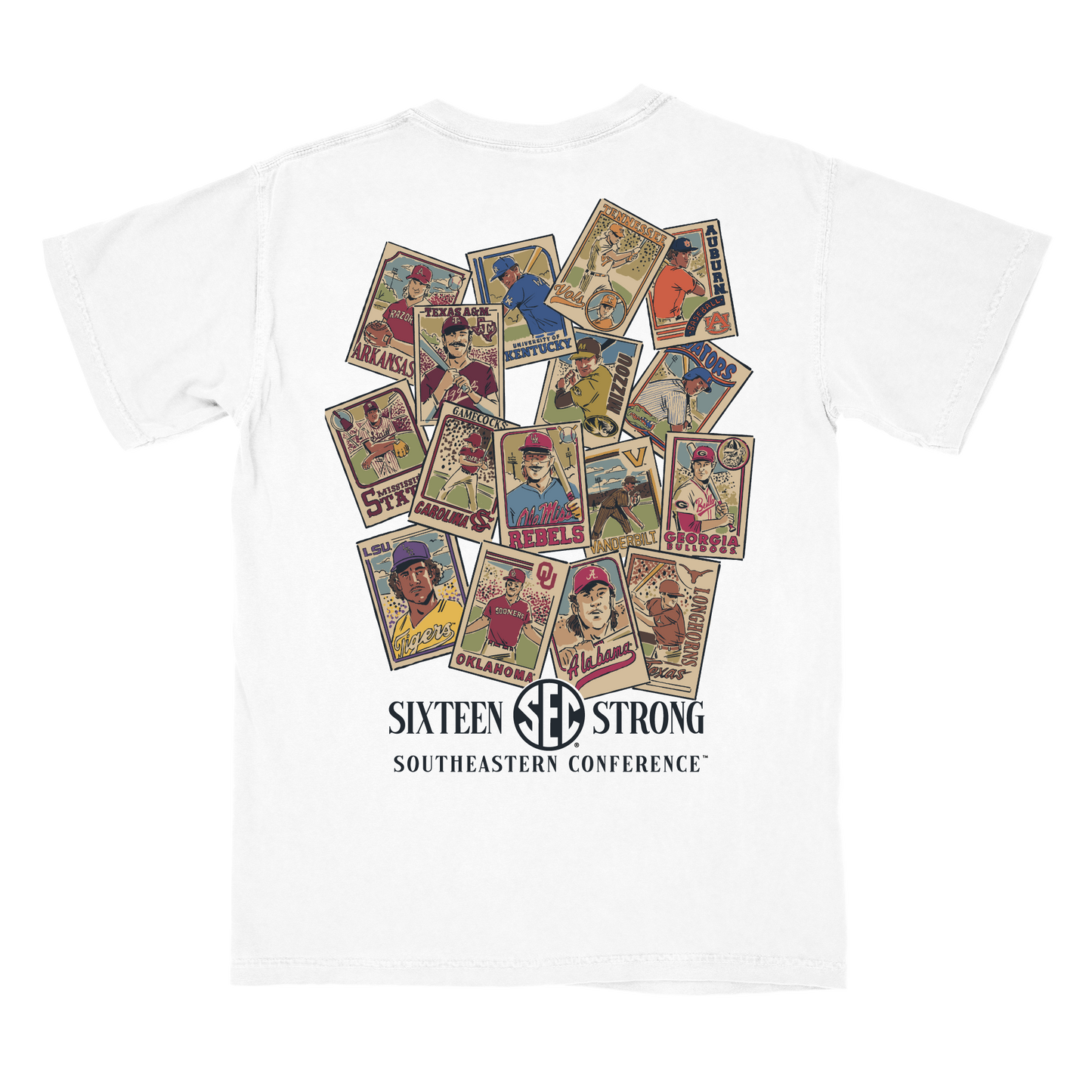 SEC Vintage Card WHITE TEE