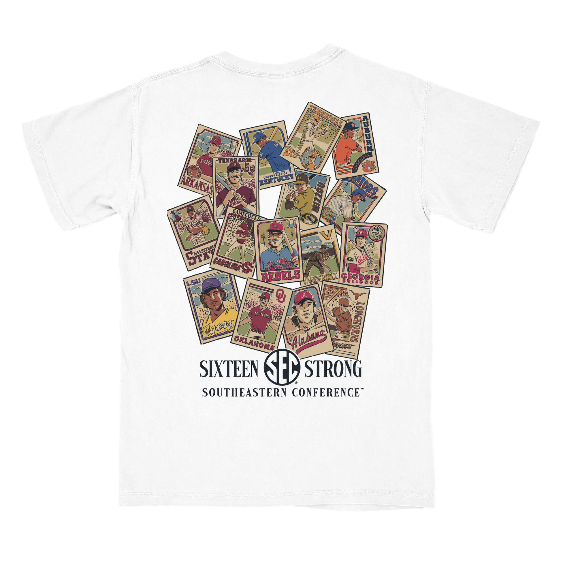 SEC Vintage Card WHITE TEE