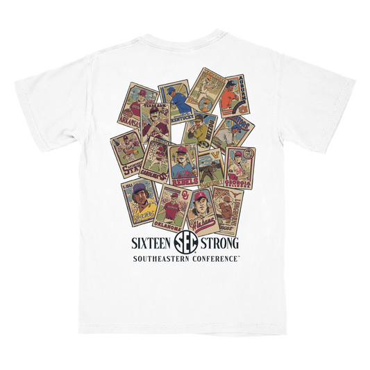SEC Vintage Card WHITE TEE