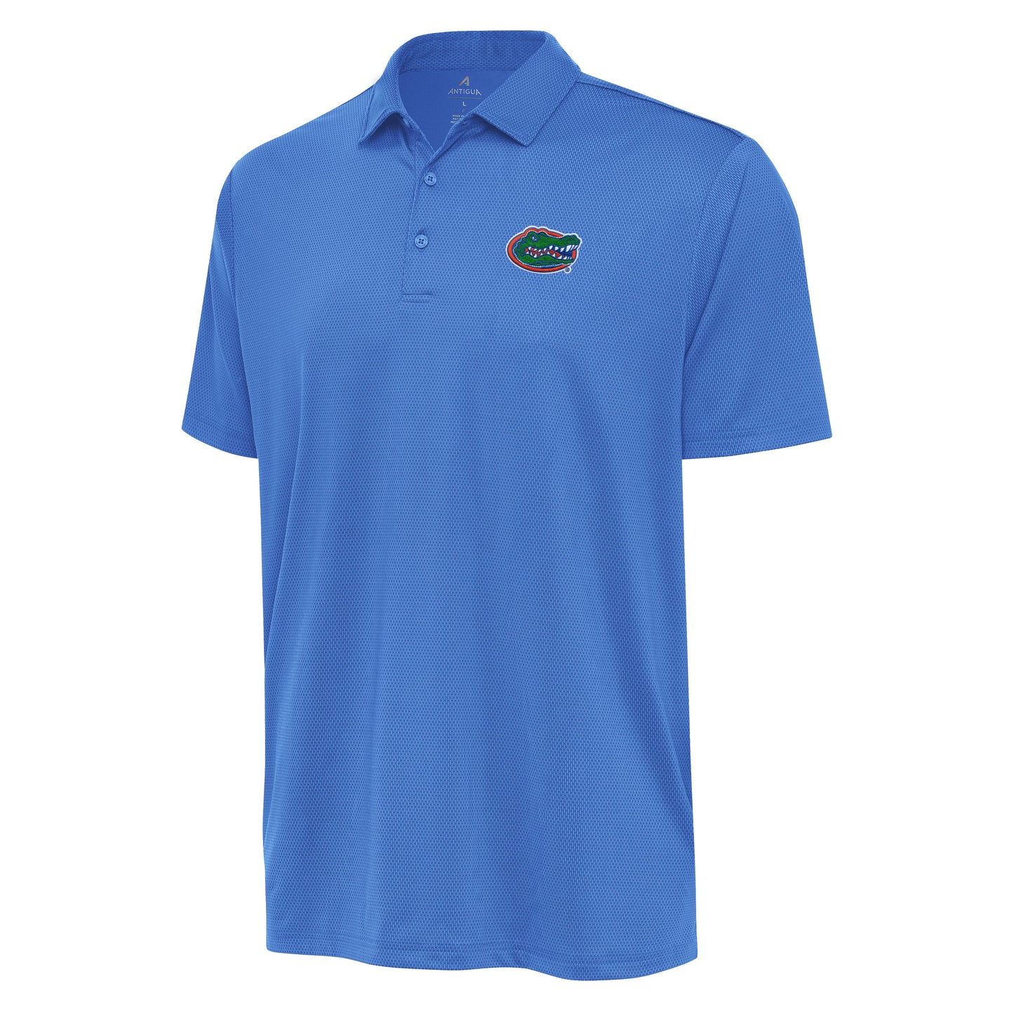 NCAA Florida Gators Antigua Ellipse Columbia Blue Polo