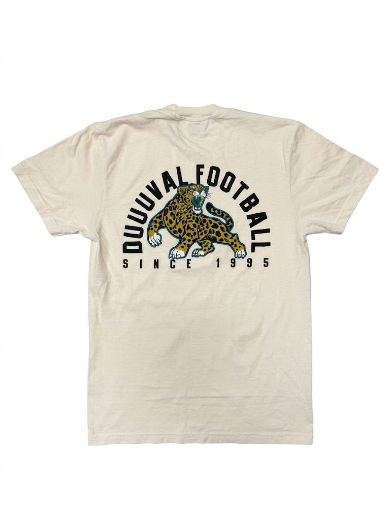 GenJag Jacksonville Jaguars Mascot Ivory Men's Tee