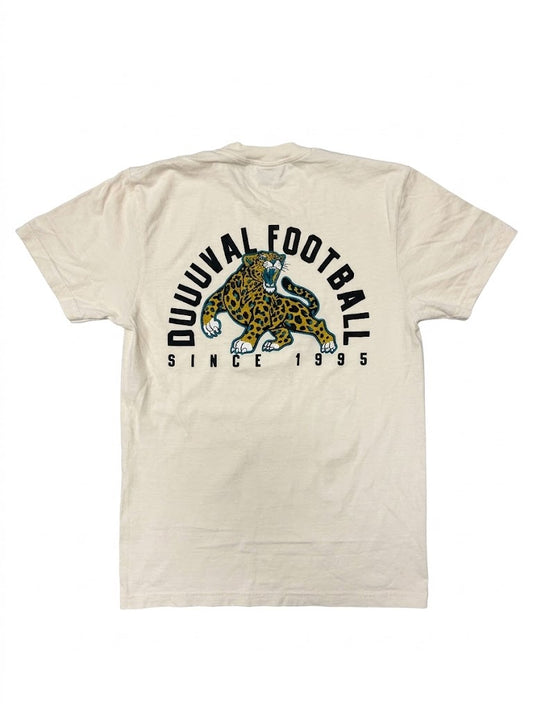 GenJag Jacksonville Jaguars Mascot Ivory Men's Tee