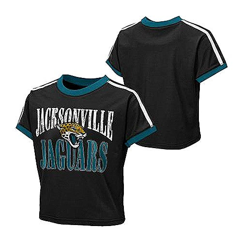 NFL Jacksonville Jaguars Outerstuff WEAR by Erin Andrews Youth Girls Hail Mary Ringer Baby Tee