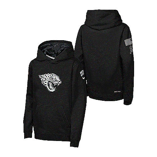 NFL Jacksonville Jaguars Nike Youth Dri-FIT Sideline Pullover Hoodie