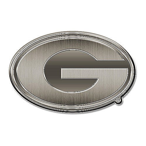 NCAA Georgia Bulldogs Rico Antique Nickel Auto Emblem