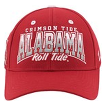 Crimson Alabama Crimson Tide cap with an embroidered team logo, by Zephyr