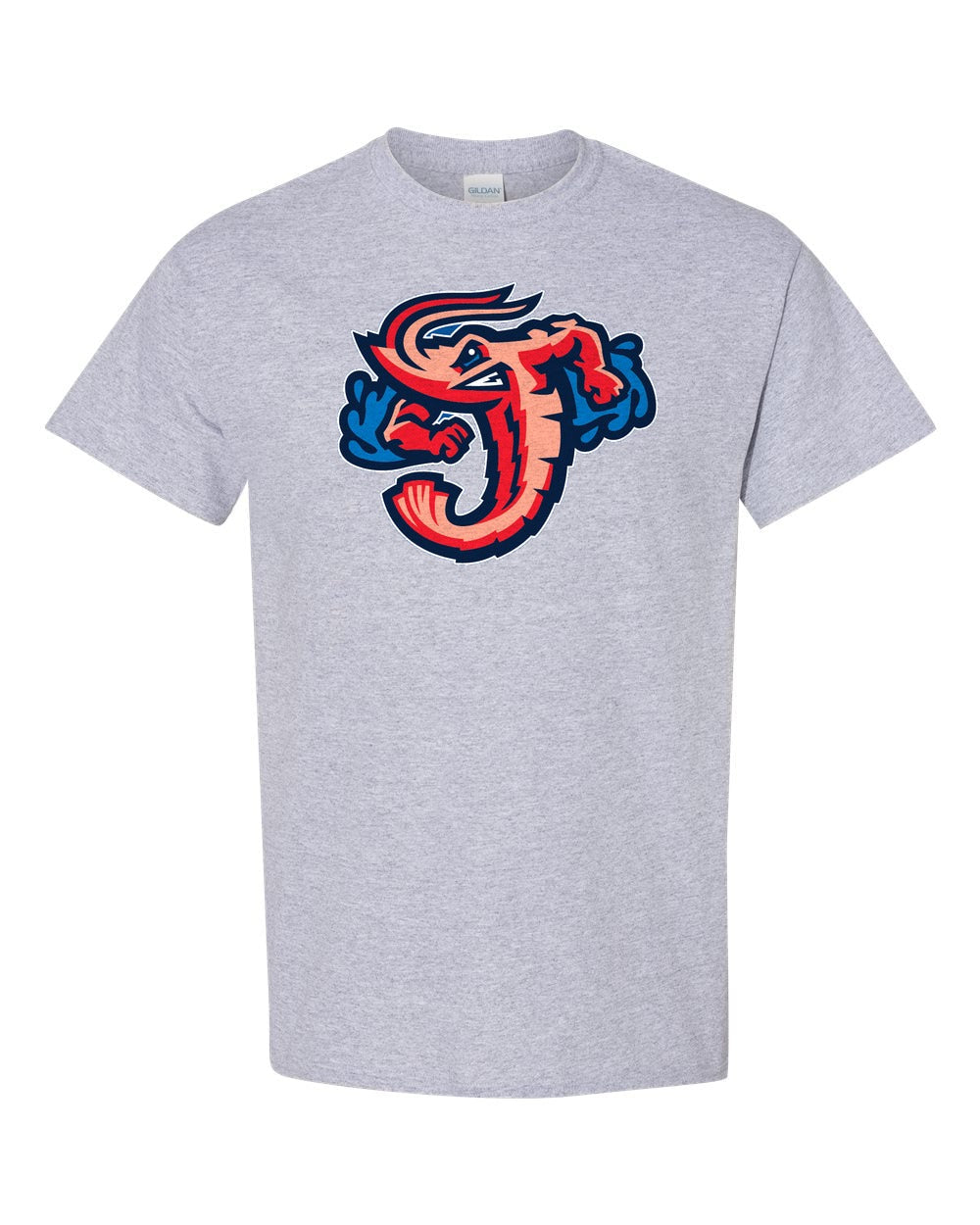 Jacksonville Jumbo Shrimp Brimm Ridder Men's Primary Logo T-Shirt