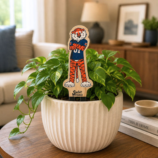 Auburn Mascot Color Plant Stake