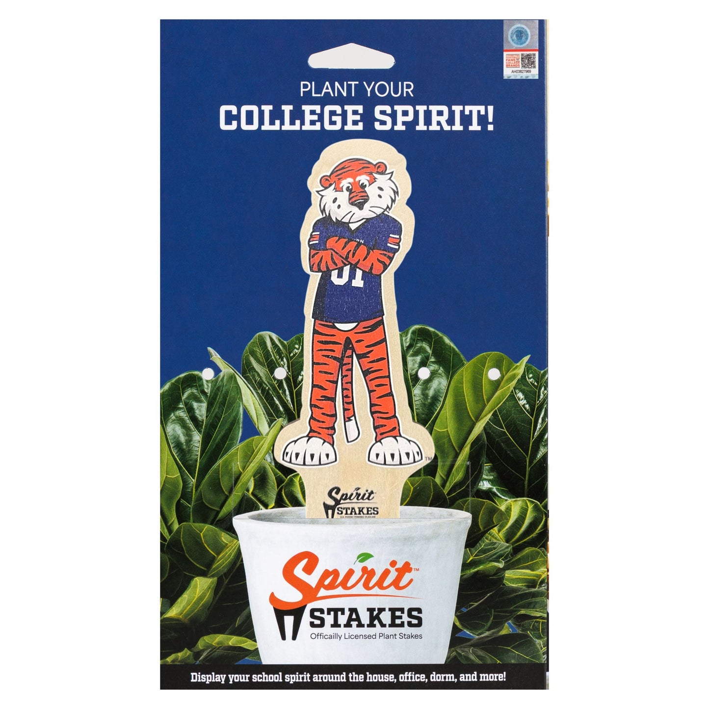 Auburn Mascot Color Plant Stake