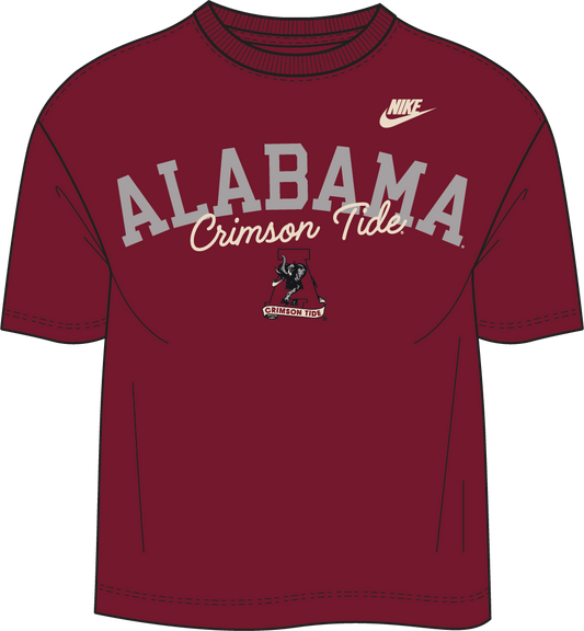NCAA Alabama Crimson Tide Nike Women's Legacy Boxy Tee